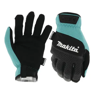 Makita Unisex T Open Cuff Flexible Protection Utility Work Gloves Large Teal/Black Large US