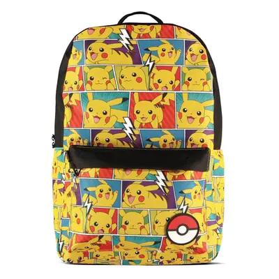 Pokemon Pikachu Comic Book Strip All-Over Print Backpack