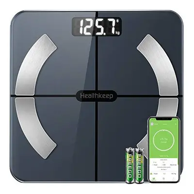 HEALTHKEEP Scales for Body Weight, Bathroom Weighing Scale for Body Weight Stones and Pounds, wi