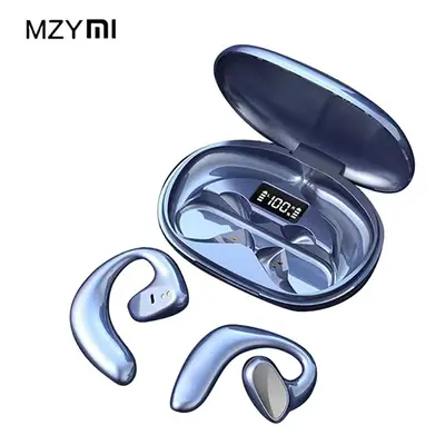 (Blue) MZYMI Wireless Earphone S900 Bone Conduction Open Ear Headphone Bluetooth