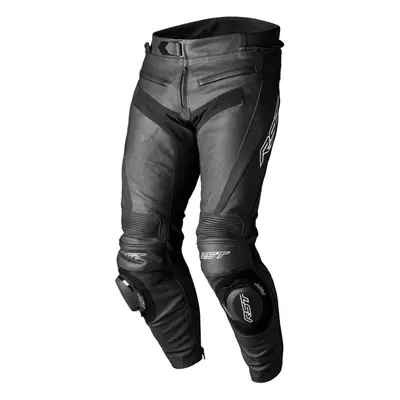 (UK (Short Leg)) RST Tractech Evo CE Leather Jeans Black / Black / Black