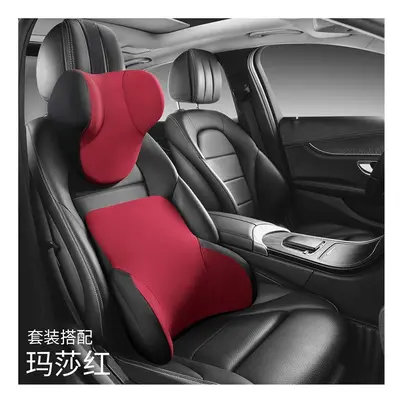 (1 Set F) Memory cotton Neck Pillow Car Seat Pillow Support Auto Lumbar Cushion