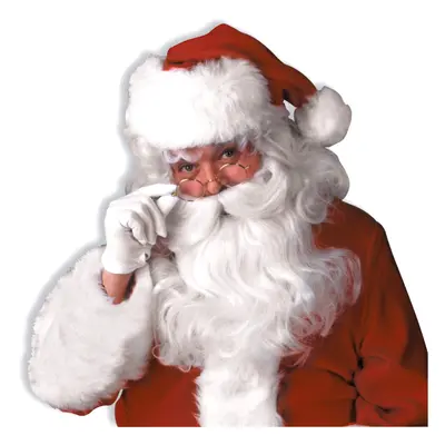 Forum Novelties mens Deluxe Santa and Beard Set Costume Wig, White, One Size US