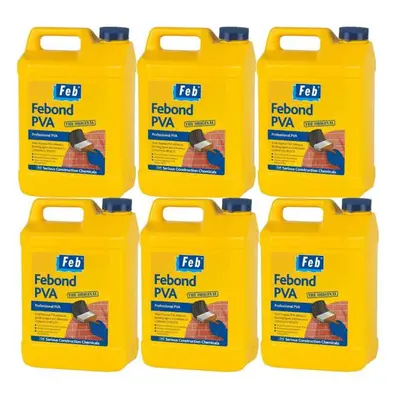 Feb Febond Professional PVA, White, Litre - Pack of