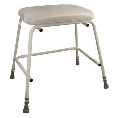 Bariatric Perching Stool - Adjustable Height Wide Seat Frame 254kg Weight Limit