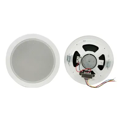 5.25" ROUND CEILING WALL SPEAKER 100V OHM LINE WAY PREMIUM PA SURROUND