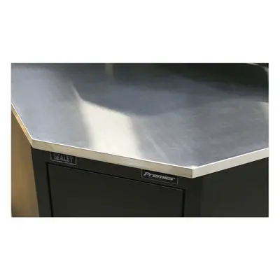 930mm Stainless Steel Corner Worktop for ys02615 Modular Corner Floor Cabinet