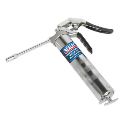 Pistol Type Grease Gun - 3-Way Fill - Rigid Delivery Tube - Die-Cast Pump Head