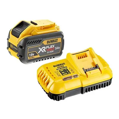 DEWALT DCB547 18v / 54v XR FLEXVOLT 9.0ah Battery + DCB118 Fast Charger, Yellow