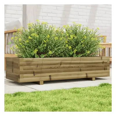 vidaXL Garden Planter 110x40x26.5 cm Impregnated Wood Pine