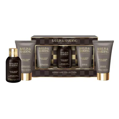 Black Pepper & Ginseng Men's Luxury Mini Trio Gift Set - Vegan Friendly (Pack of 1)