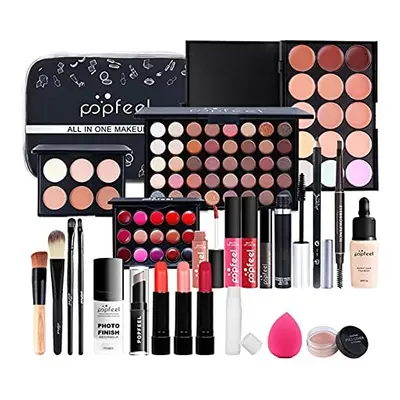 Makeup Gift Set Complete Starter Makeup Kit All-in-One Make Up Kit Lip Gloss Concealer Eyeshadow