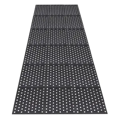 Large Outdoor Entrance Rubber Mats, 90cm x 210cm Rubber Drainage Mat Anti Fatigue Mat Non Slip D