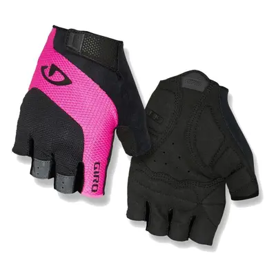 (L, Black / Pink) Giro Tessa Gel Ladies Road Cycling Gloves