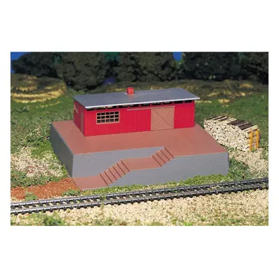 Bachmann Trains - Operating - STORAGE BUILDING with STEAM WHISTLE SOUND - HO Scale,46209