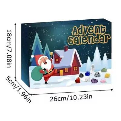 (A, 24PCS) Christmas Hanging Decor Countdown Calendar Decorative Taylor Hangings Advent Calendar