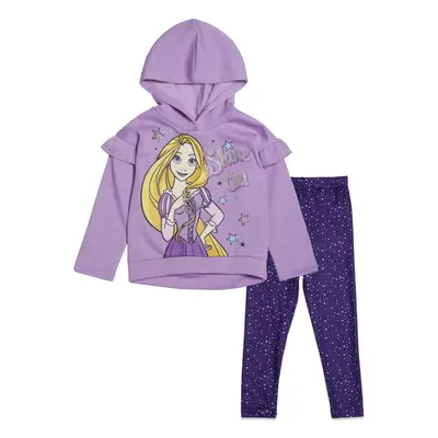 Disney Princess Rapunzel Toddler Girls Fleece Hoodie and Leggings Outf