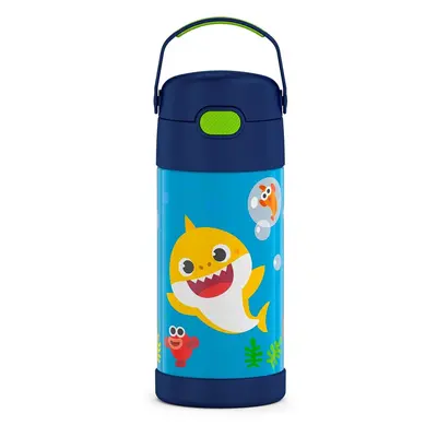 THERMOS FUNTAINER Water Bottle with Straw Ounce Baby Shark Kids Stainless Steel Vacuum Insulated