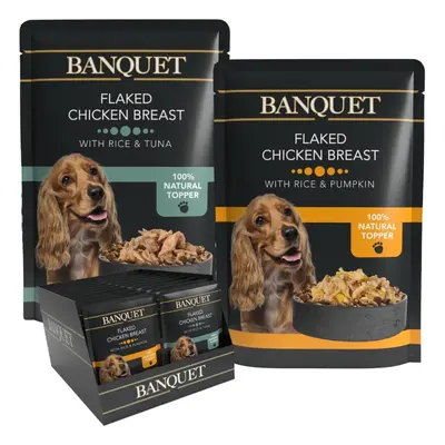 HiLife Banquet Adult Wet Dog Food, Flaked Chicken Breast with Rice & Tuna / Flaked Chicken Breas