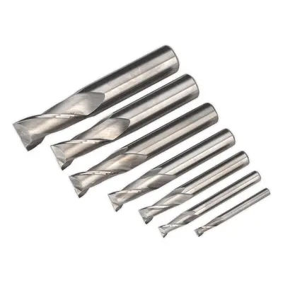 4 to 16mm HSS End Mill Flute Set - Suits ys08796 Mini Drilling/Milling Machine