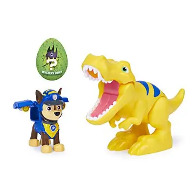 PAW PATROL Dino Rescue Chase and Dinosaur Action Figure Set, for Kids Aged and Up, Grey