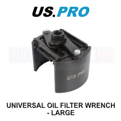 US PRO Tools Adjustable Universal Oil Filter Wrench Large - 145mm