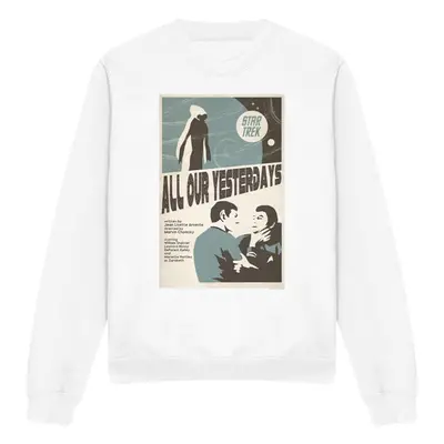 (L, White) Star Trek Unisex Adult The Original Series Episode Sweatshirt