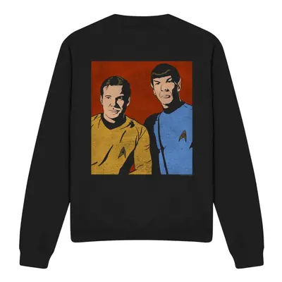 (M, Black) Star Trek Unisex Adult Friends Sweatshirt