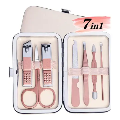 Travel Manicure Set, in Manicure Kit Pedicure Kit Nail Clippers Set Stainless Steel Nail Kit Pin