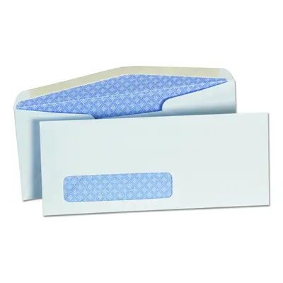 Universal UNV35203 #10 Commercial Flap Open-Side Security Tint Gummed Business Envelope - White 