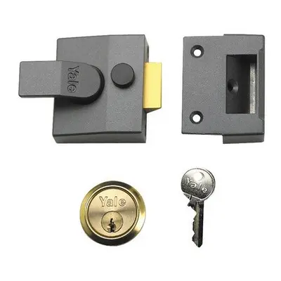 Yale Locks P85 Deadlocking Nightlatch 40mm Backset DMG Finish Visi