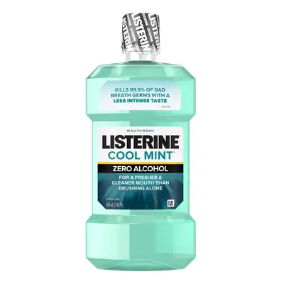 Listerine Zero Alcohol Mouthwash Less Intense Alcohol-Free Oral Care