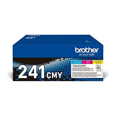 Brother TN-241C/TN-241M/TN-241Y Toner Cartridges, Cyan/Magenta/Yellow, Rainbow Pack, Standard Yi