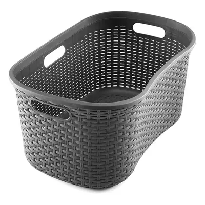 Addis Rattan Laundry basket Charcoal