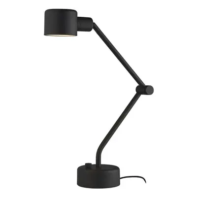 Textured Black Industrial Task Lamp - Adjustable Table Desk Light Rotating Head