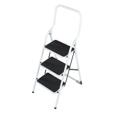 0.75m Folding Step Ladder Safety Stool Tread Compact Anti Slip Rubber Steps