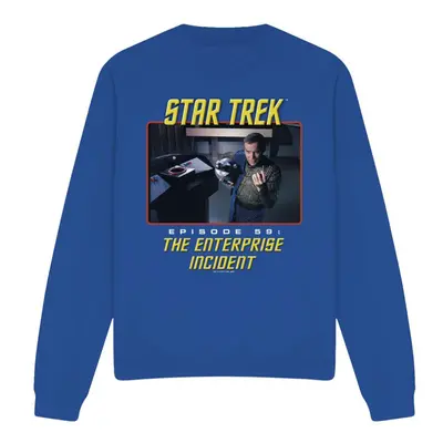 (L, Royal Blue) Star Trek Unisex Adult The Enterprise Incident Sweatshirt