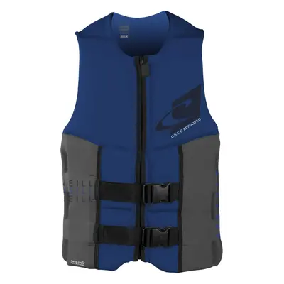 O'neill Wetsuits Men's Assault USCG Life Vest Pacific/Graphite Mediu