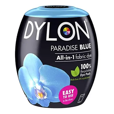 DYLON Washing Machine Fabric Dye Pod for Clothes & Soft Furnishings, 350g ? Paradise Blue