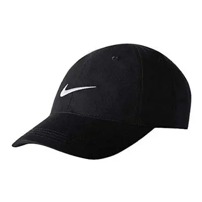 Nike Youth's Embroidered Swoosh Logo Cotton Baseball Cap (Black with E