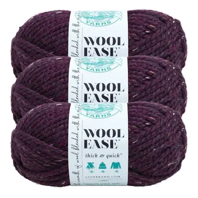 Lion Brand Yarn WoolEase Thick Quick Yarn Soft and Bulky Yarn for Knitting Crocheting and Crafti