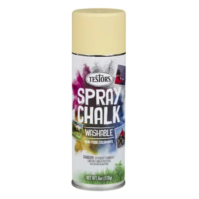 Testors Matte Washable Spray Chalk Yellow Oz