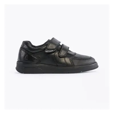 (UK 11, Black) Hush Puppies RYAN Boys Leather School Shoes Black