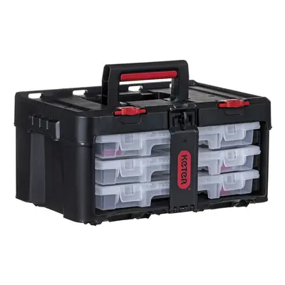 Toolbox KETER Stack'N'Roll (17210831/253380) with organizers Black