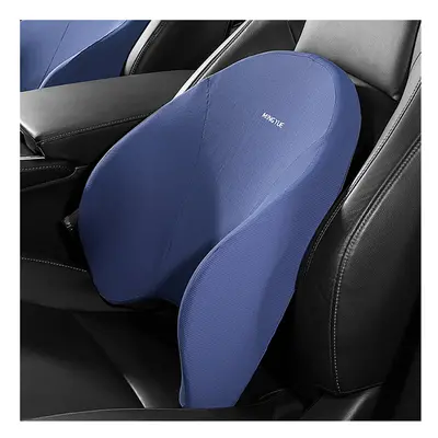 (Blue Lumbar) Car Lumbar Support Headrest Neck Pillow Support Universal Soft Neck Pillows