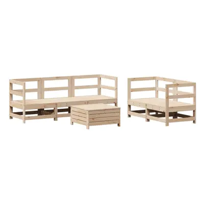 vidaXL Garden Sofa Set Piece Outdoor Sofa Set Corner Sofa Solid Wood Pine