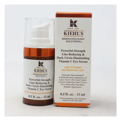 Kiehl's Powerful-Strength Dark Circle-Diminishing Vitamin C Eye Serum 0.5oz New