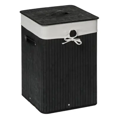 Premier Housewares Kankyo Black Square Laundry Hamper