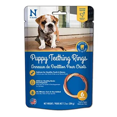 N-Bone Puppy Teething Ring Chicken Flavor (6 rings)