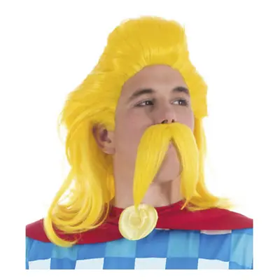 Assurancetourix wig and mustache - Asterix and Obelix